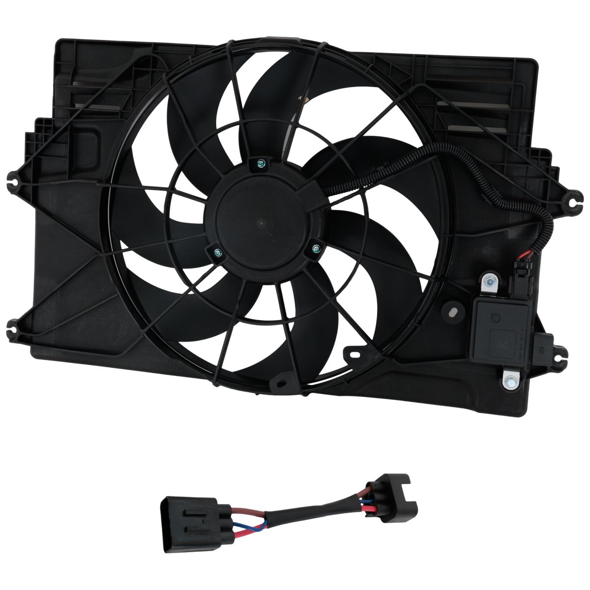 KIA SOUL RADIATOR & A/C FAN ASSY (SINGLE FAN)(1.6L TURBO) OEM#25380J3280 2020-2025 PL#HY3115186