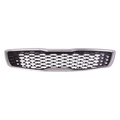 KIA FORTE SEDAN GRILLE PTD-BLACK (W/SMOKED BLACK CHROME FRAME) **CAPA** OEM#86350B0010 2017-2018 PL#KI1200191C
