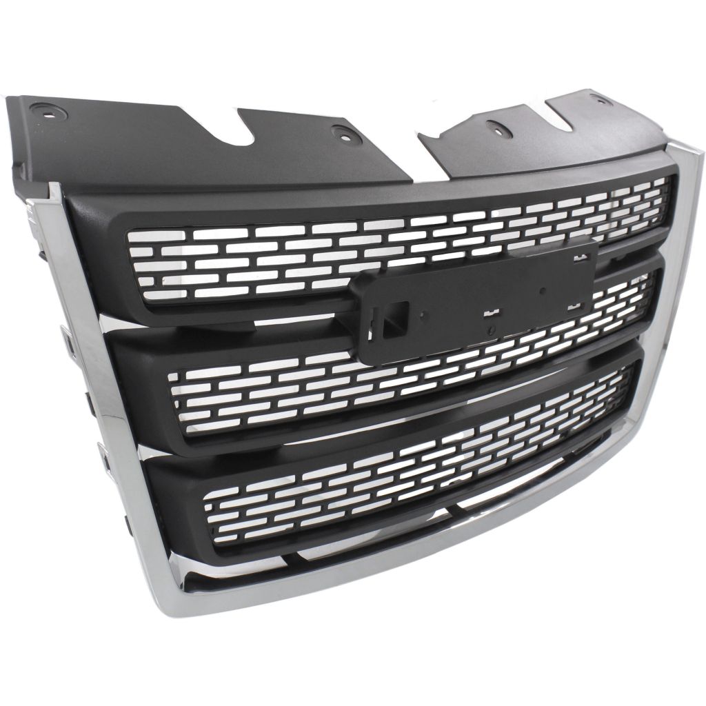 GM TRUCKS & VANS TERRAIN /TERRAIN DENALI (GMC) GRILLE ASSY CHROME FRAME/BLACK INNER (WO/CHROME PKG)(EXC DENALI)**CAPA** OEM#22764303 2010-2015 PL#GM1200630C