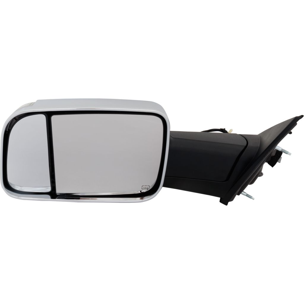 DODGE TRUCKS & VANS DODGE/PU (R1500) DOOR MIRROR LEFT (Driver Side) PWR/HTD/SIGNAL/PUDDLE/MEMORY (WO/BSD)(CHROME)(W/TOW PKG) OEM#68276477AE 2019-2022 PL#CH1320460