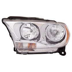 DODGE TRUCKS & VANS DURANGO HEAD LAMP ASSEMBLY LEFT (Driver Side) (HALOGEN)(CHR BEZEL)**CAPA** OEM#55079367AC 2011-2013 PL#CH2502228C