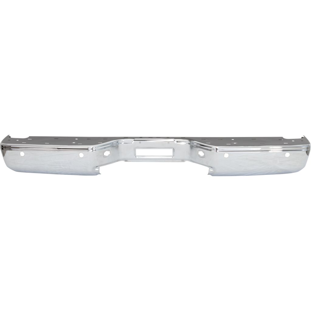 NISSAN(DATSUN) TITAN REAR STEP BUMPER BAR CHROME W/SENSOR (LE/SE/SL/SV)(WO/BIG TOW PKG) OEM#850309FM0D 2007-2015 PL#NI1102150
