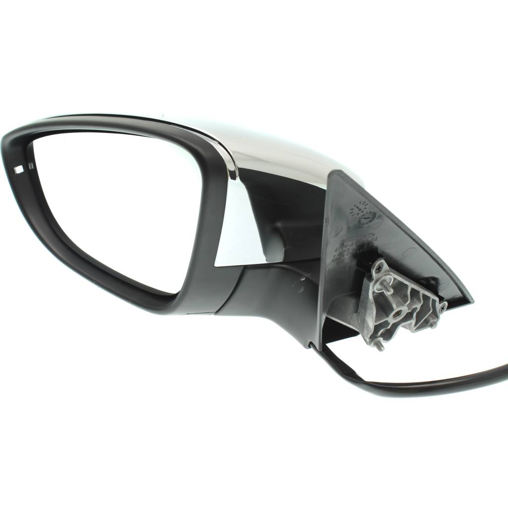 VOLKSWAGEN BEETLE DOOR MIRROR LEFT (Driver Side) PWR/HTD/SIGNAL (CHROME CVR)(CONVEX) OEM#5C5857507B9B9-PFM 2012-2015 PL#VW1320157