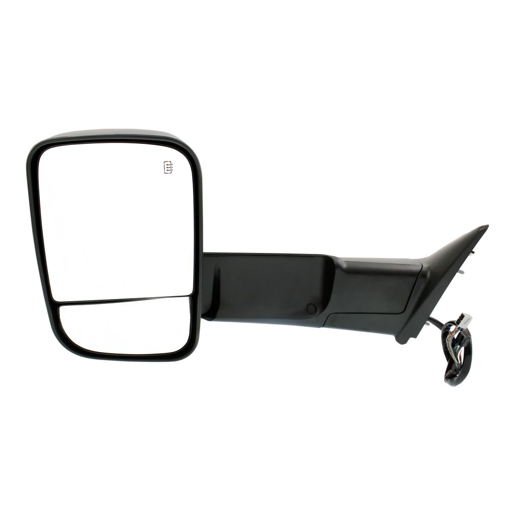 DODGE TRUCKS & VANS DODGE/PU (R2500/3500) DOOR MIRROR LEFT (Driver Side) PWR/HTD/SIGNAL/PUDDLE/MEMORY/PWR-FOLD (BLACK)(TOW TYPE) OEM#68412885AC 2015-2018 PL#CH1320402