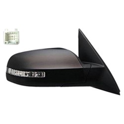 NISSAN(DATSUN) ALTIMA SEDAN DOOR MIRROR RIGHT (Passenger Side) PWR NON-HTD (W/SIGNAL)(W/CVR)(2.5L)FOLD OEM#96301ZN56E-PFM 2007-2012 PL#NI1321220