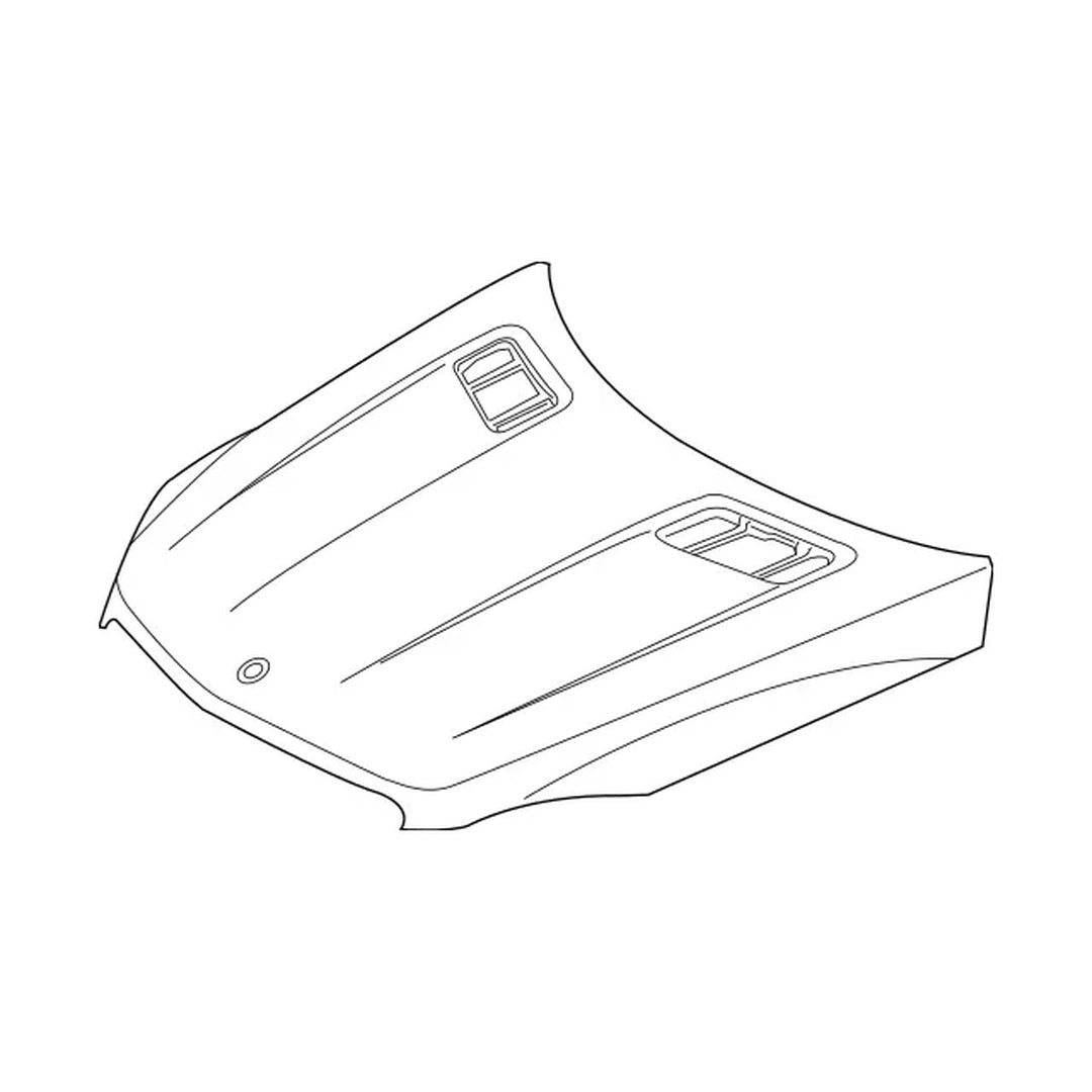MERCEDES-BENZ GL-CLASS (166) HOOD (STEEL) OEM#1668800457-PFM 2013-2016 PL#MB1230155