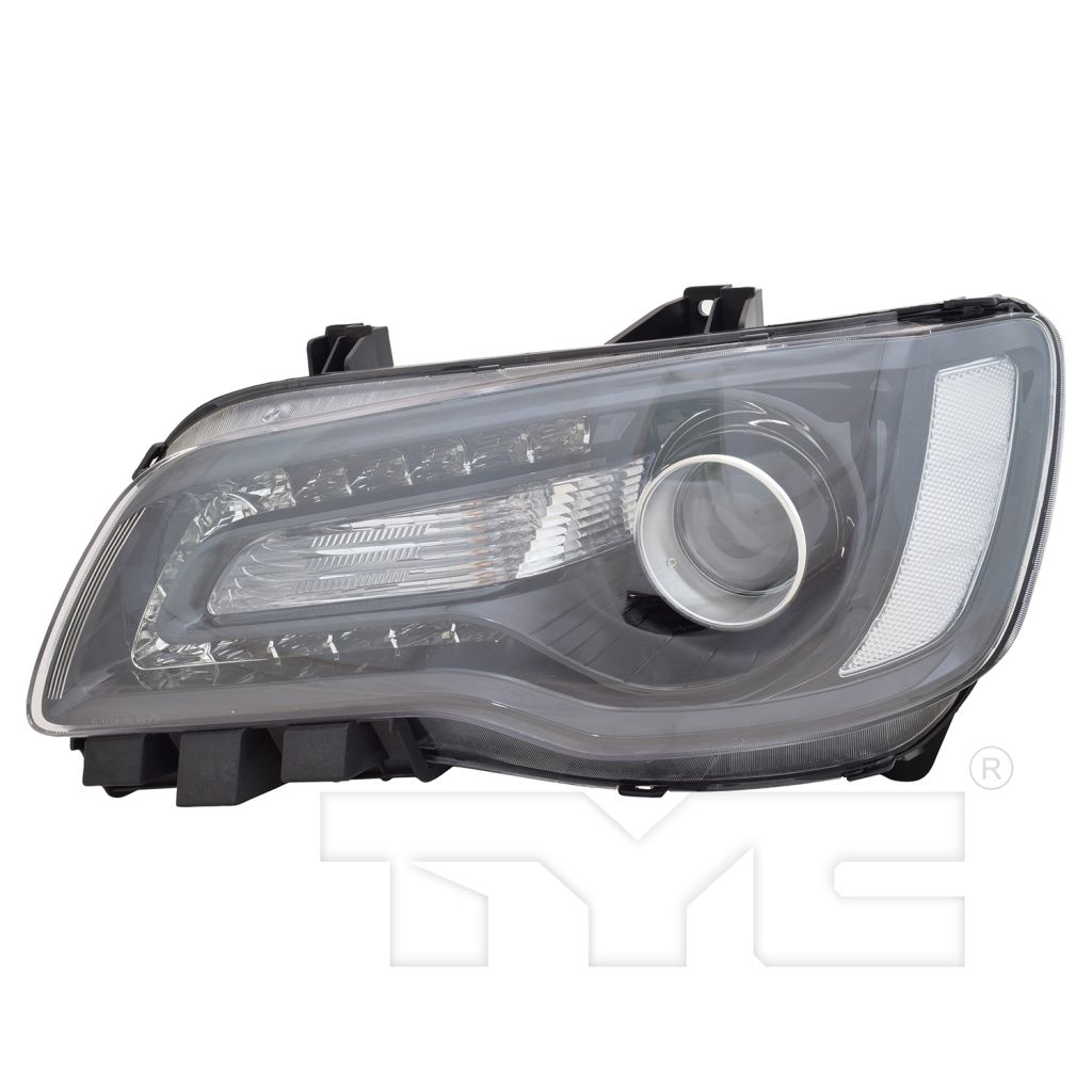 CHRYSLER 300 HEAD LAMP ASSEMBLY LEFT (Driver Side) (HALOGEN)(BLK)**CAPA** OEM#68214383AD 2015-2017 PL#CH2502269C