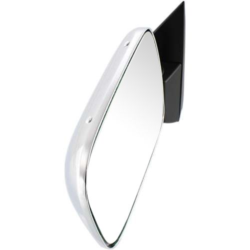 GM TRUCKS & VANS TAHOE (CHEVY) (HEAD/LAMP & C/L 2pcs Design ) MIRROR LEFT (Driver Side) CHROME MANUAL(BELOW EYELINE) OEM#15697331 1995-2000 PL#GM1320106