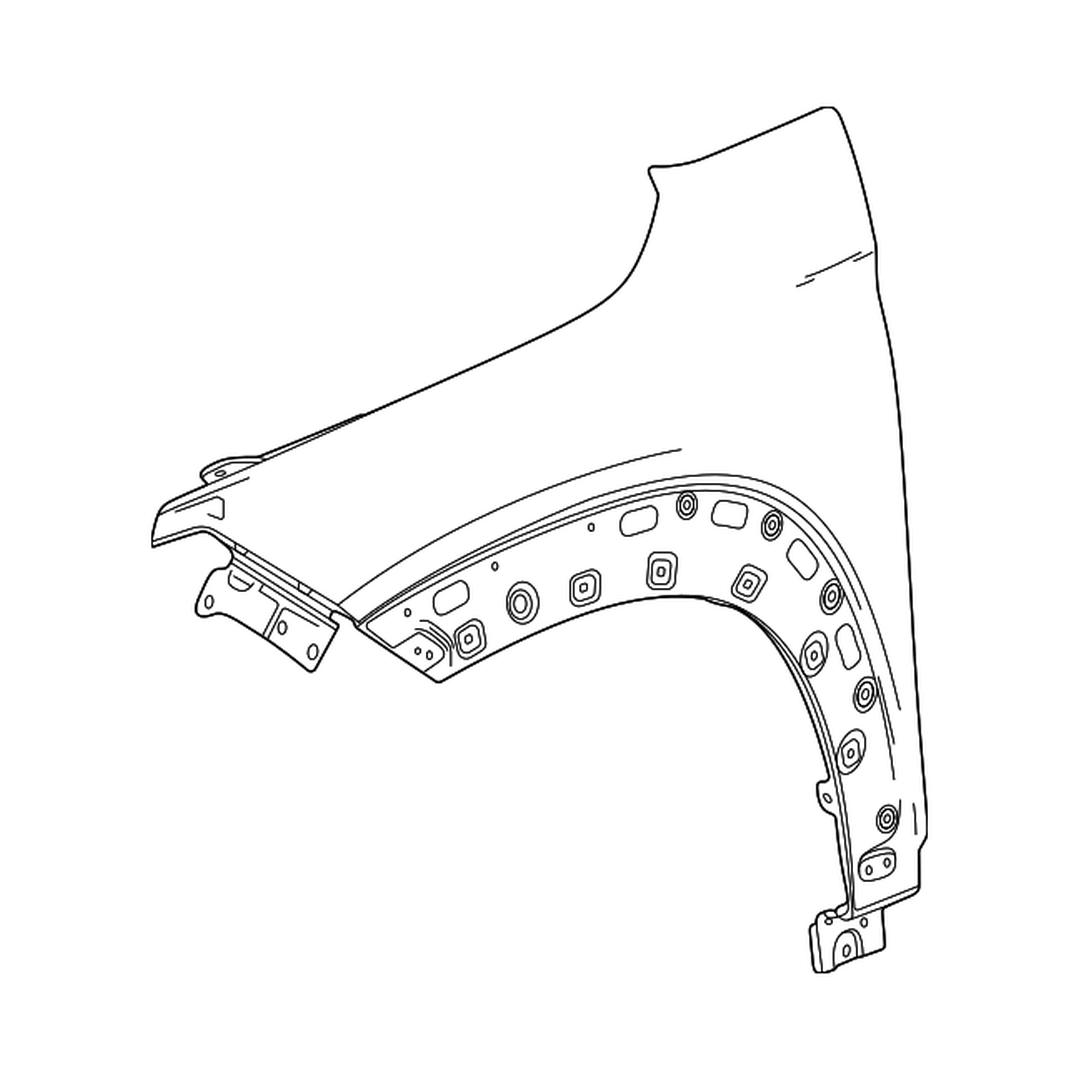 GM TRUCKS & VANS TRAX FENDER LEFT (Driver Side) (Driver Side) OEM#42851578 2024-2026 PL#GM1240430
