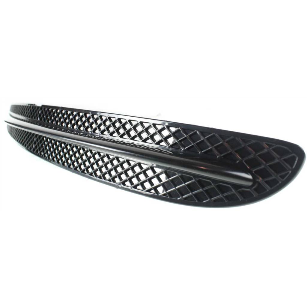 MERCEDES-BENZ S-CLASS SEDAN (220) FRONT BUMPER GRILLE CENTER BLACK(S430/S500/S600)(W/O Sport) OEM#2208850723 2001-2002 PL#MB1036109