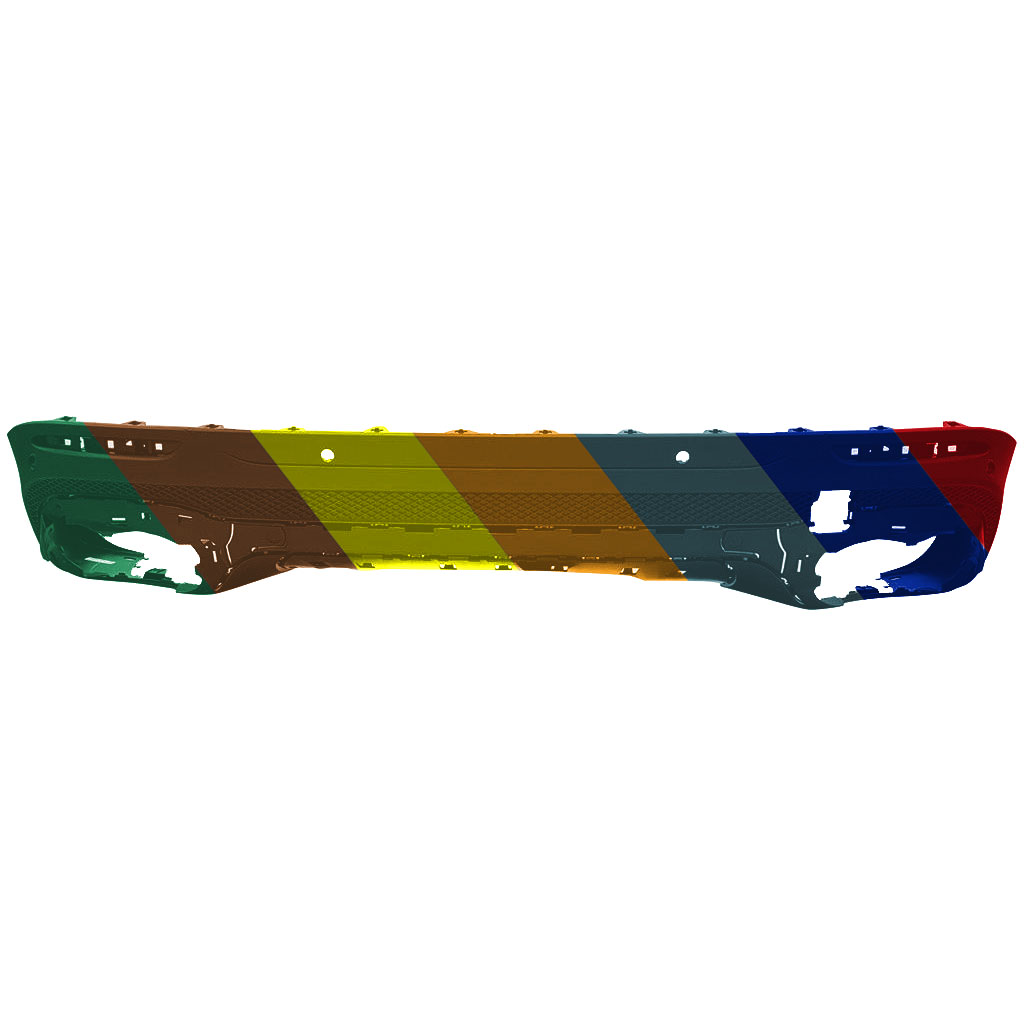 MERCEDES-BENZ GLB-CLASS (247) REAR BUMPER COVER LOWER TEXTURE (W/ACTIVE PARK ASSIST)(GLB250 W/AMG)(GLB35) OEM#2478858702 2020-2023 PL#MB1115132