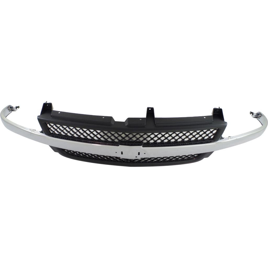GM TRUCKS & VANS SILVERADO/PU (CHEVY) (07 OLD STYLE) GRILLE CHR/BLK (2500HD & 3500) OEM#15088290 1999-2002 PL#GM1200523