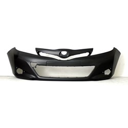 TOYOTA YARIS HATCHBACK(5DOORS) FRONT BUMPER COVER PRIMED (CE/L/LE)(JAPAN) OEM#5211952965 2012-2014 PL#TO1000381