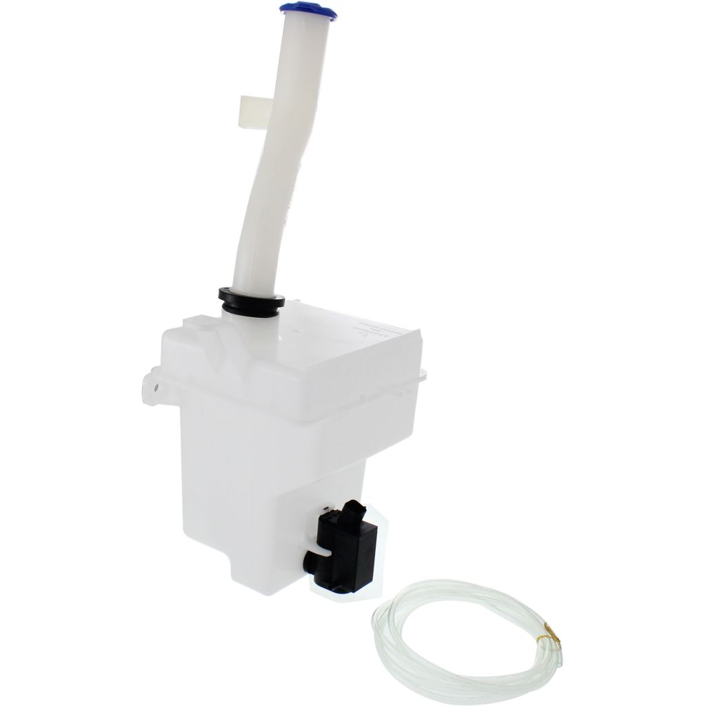 KIA RIO5 HATCHBACK WASHER TANK W/2 OUTLET PUMP W/FILLER TUBE (W/SENSOR HOLE) OEM#986101G101-PFM 2006-2011 PL#KI1288104