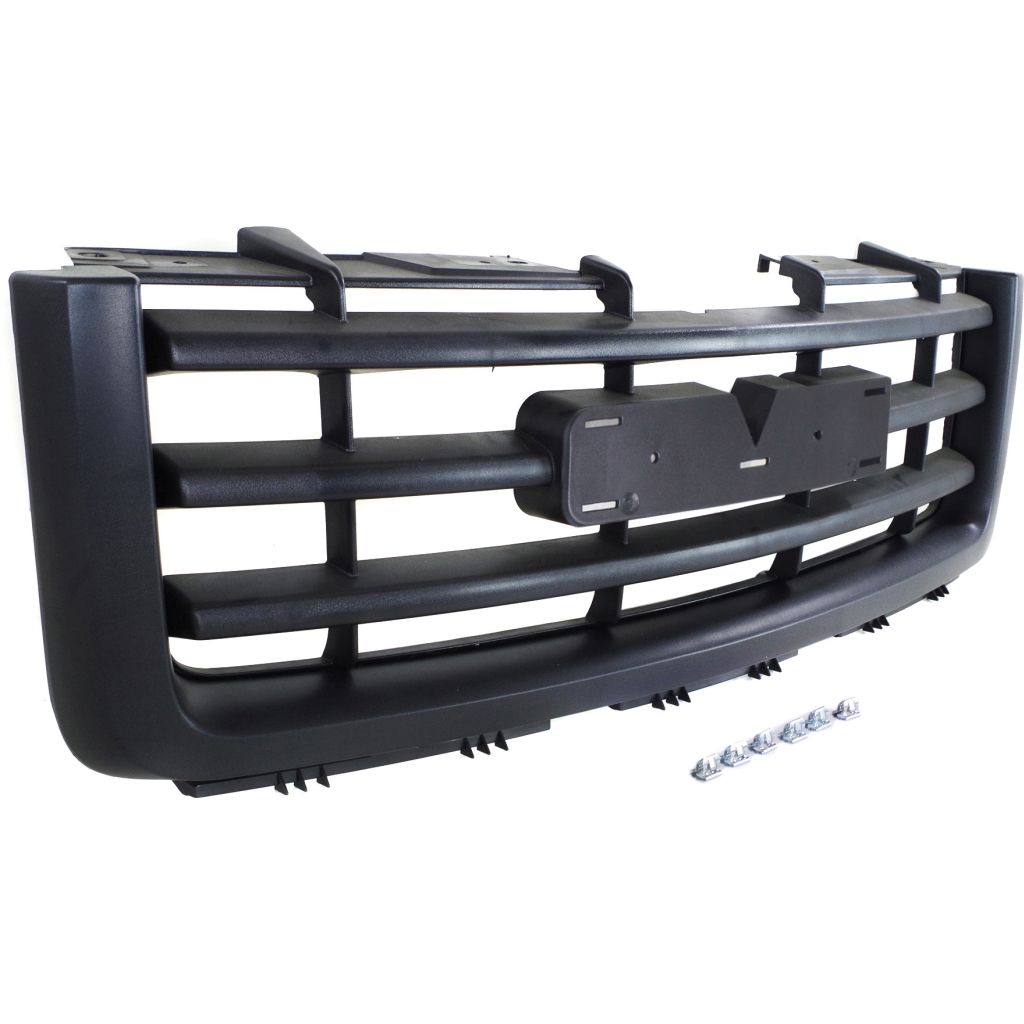 GM TRUCKS & VANS SIERRA/PU 1500 HYBRID (GMC) GRILLE ASSEMBLY BLACK (BLACK FRAME/ 3 BAR) OEM#22761793 2009-2012 PL#GM1200583