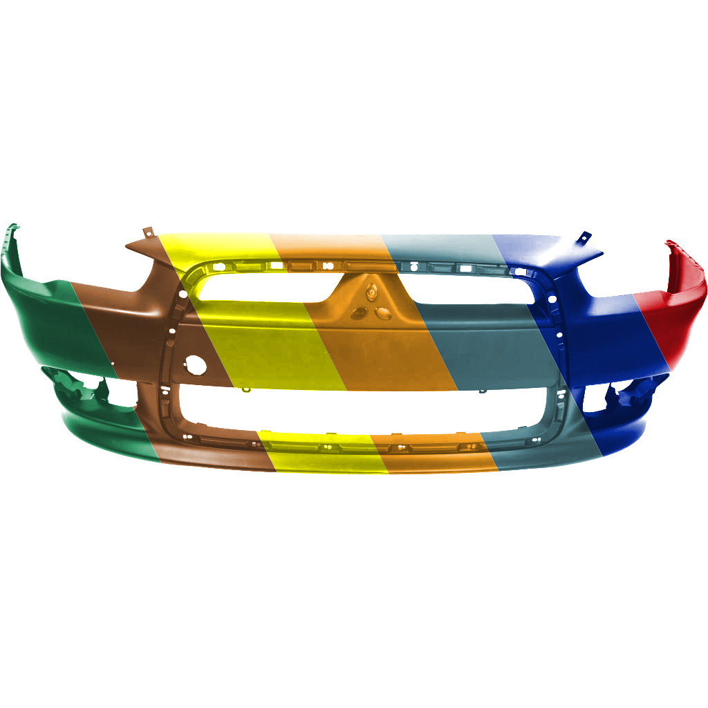 MITSUBISHI LANCER FRONT BUMPER COVER PRIMED (SE/GT/RALLIART) OEM#6400D868 2012-2015 PL#MI1000332