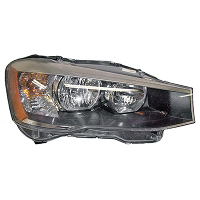 BMW BMW X3 HEAD LAMP ASSEMBLY RIGHT (Passenger Side) (HALOGEN)**CAPA** OEM#63117334074 2015-2017 PL#BM2519142C