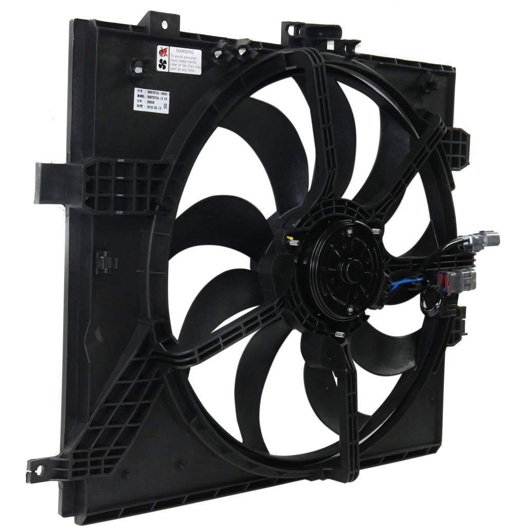 NISSAN(DATSUN) VERSA NOTE HATCHBACK RADIATOR & A/C FAN ASSEMBLY A/T (DUAL SOCKET) OEM#214819KK0A 2014-2019 PL#NI3115143