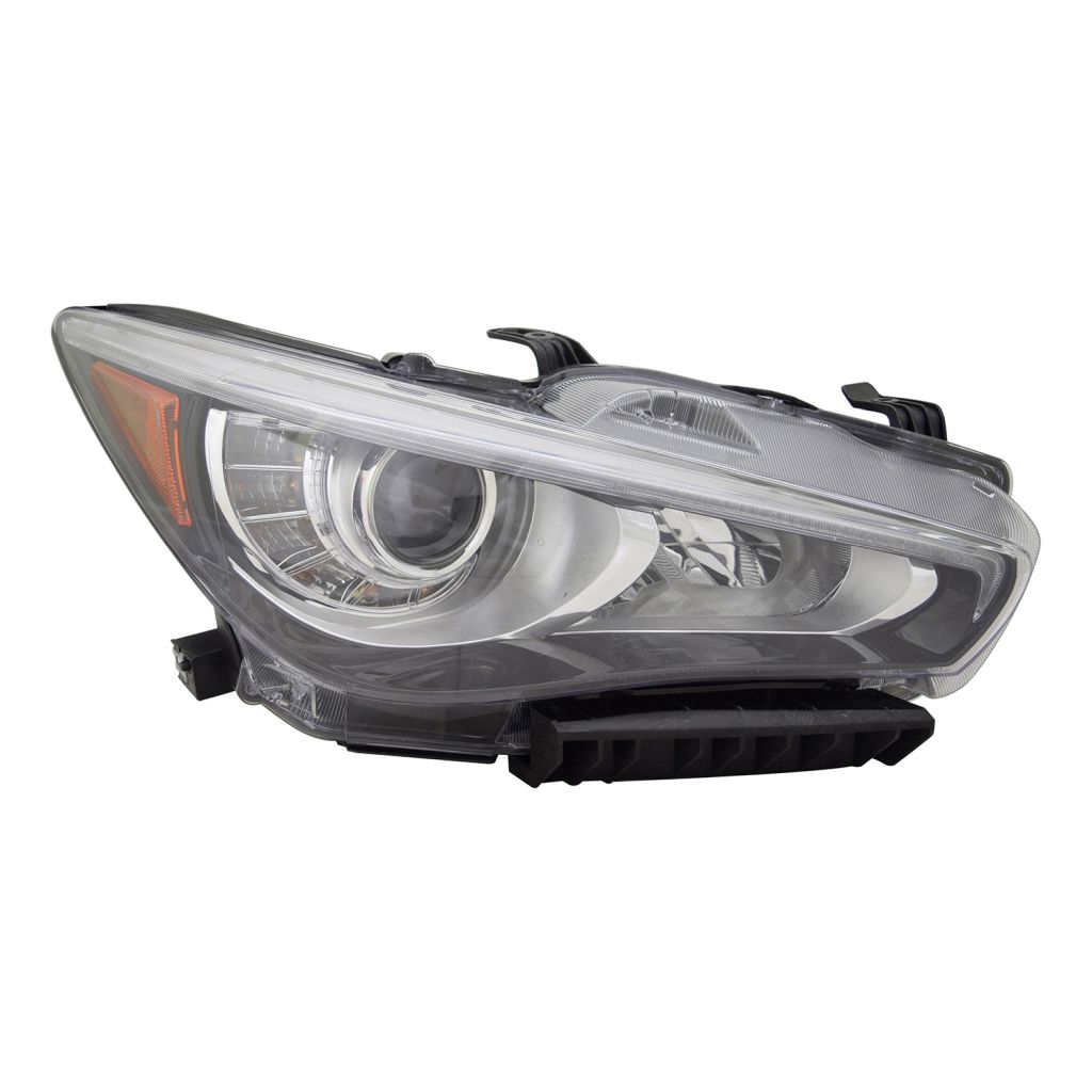 INFINITI Q50 HYBRID HEAD LAMP ASSY RIGHT (Passenger Side) (WO/ADAPTIVE) OEM#260106HH7A 2018-2024 PL#IN2503179