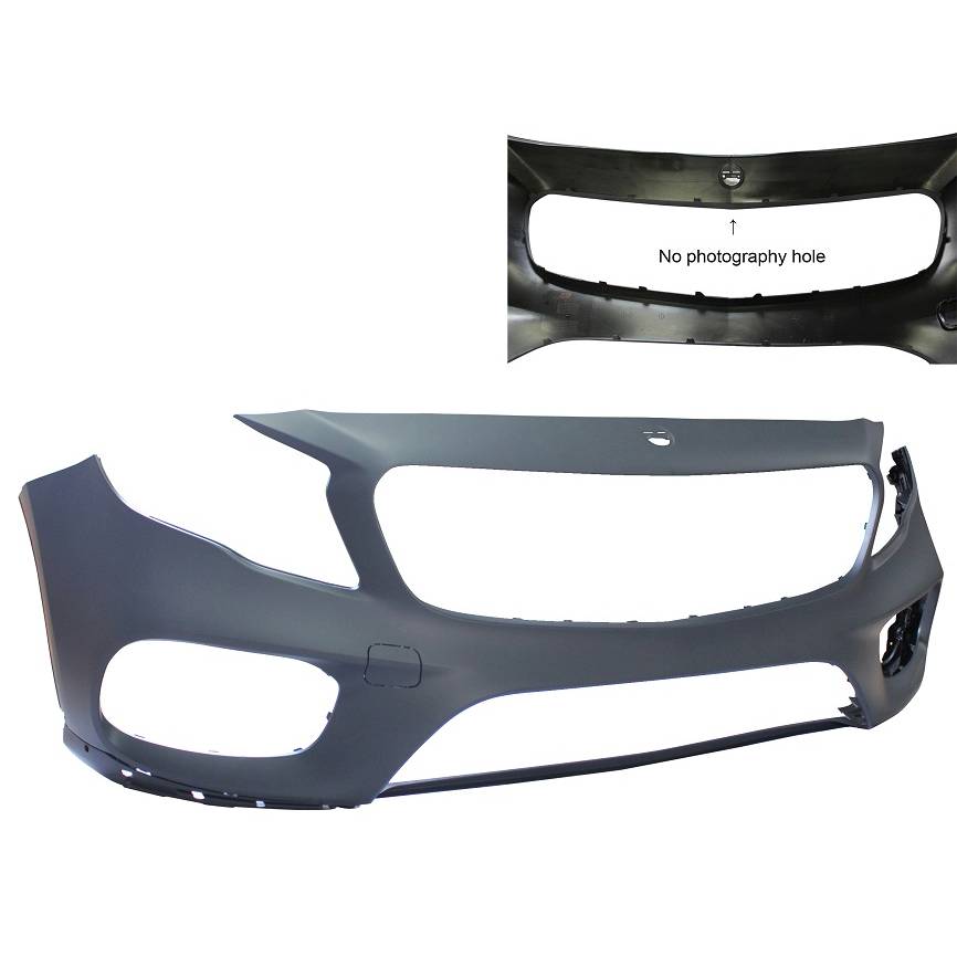 MERCEDES-BENZ GLA-CLASS FRONT BUMPER COVER PRIMED (WO/SENSOR)(WO/CAMERA)(GLA250 W/AMG) OEM#15688092019999 2018-2020 PL#MB1000582