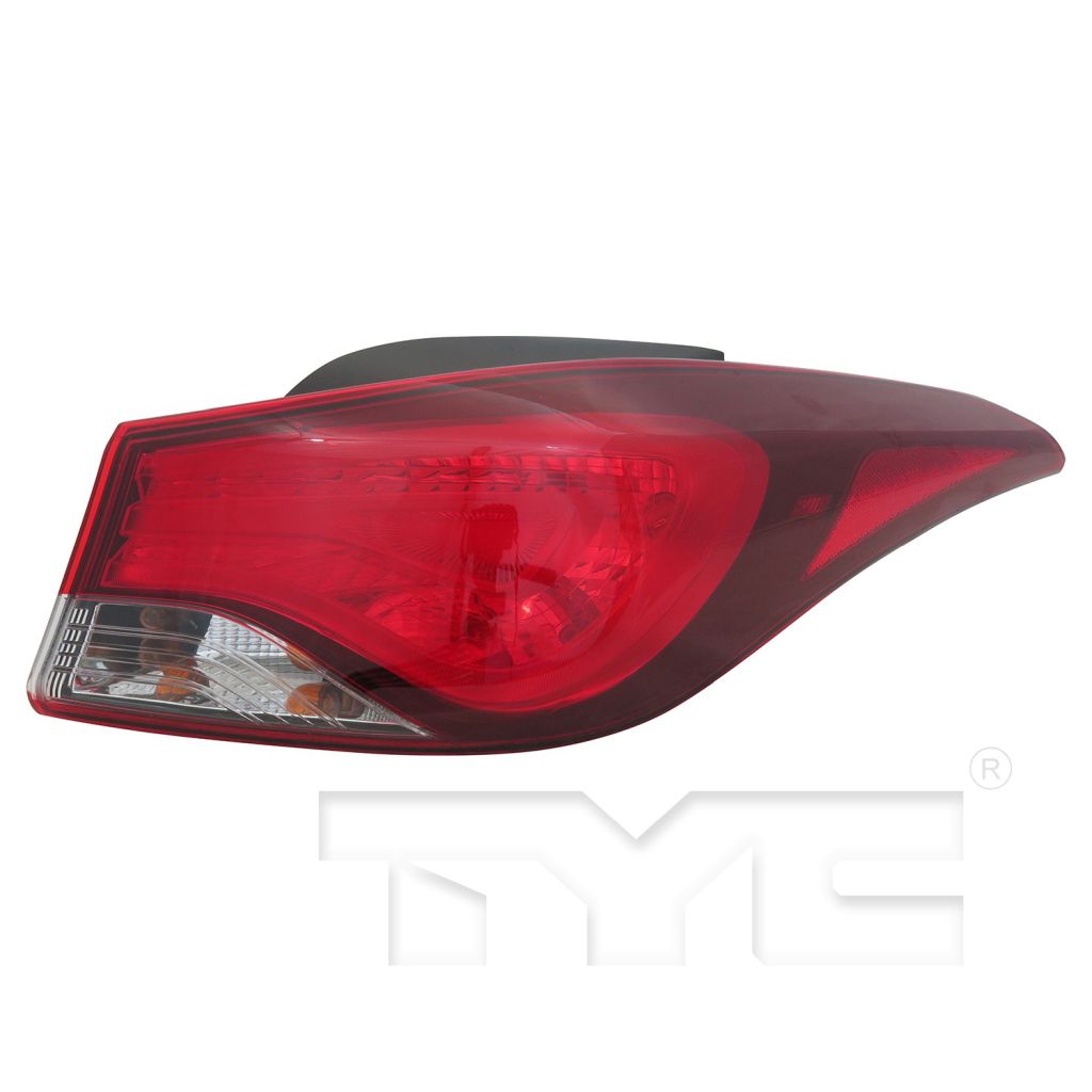 HYUNDAI ELANTRA SEDAN TAIL LAMP ASSY RIGHT (Passenger Side) (OUTER)(USA)(STD BULB) OEM#924023Y500 2014-2016 PL#HY2805131