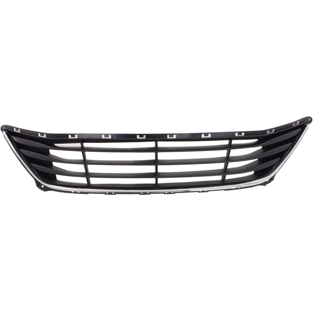 HYUNDAI ELANTRA SEDAN FRONT BUMPER GRILLE BLACK W/BLK BAR W/LWR OUTER CHROME MOLDING OEM#865603X700 2014-2016 PL#HY1036120