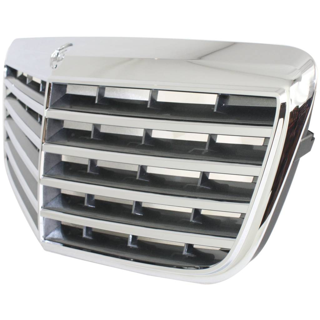 MERCEDES-BENZ E-CLASS (211) (SEDAN /WAGON ) GRILLE ASSY CHROME/GRAY (WO/PROXIMITY CRUISE)(W/MARK) OEM#21188017837246 2007-2009 PL#MB1200147