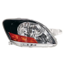 TOYOTA YARIS SEDAN HEAD LAMP UNIT RIGHT (Passenger Side) (W/BLK BEZEL)**CAPA** OEM#8113052A90 2007-2012 PL#TO2519120C