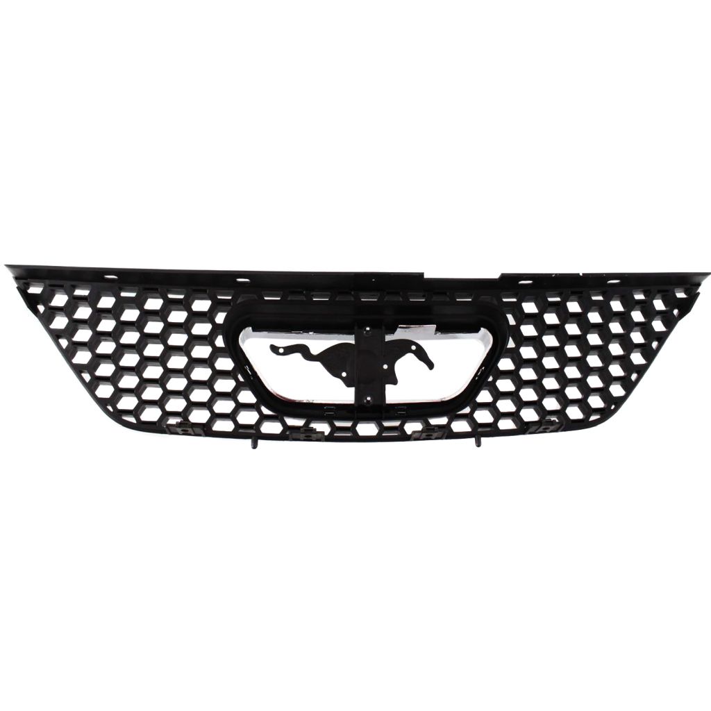 FORD MUSTANG GRILLE BLACK W/CHR FRAME (BASE/GT W/O bulit edtion) OEM#XR3Z8200AA 1999-2004 PL#FO1200357