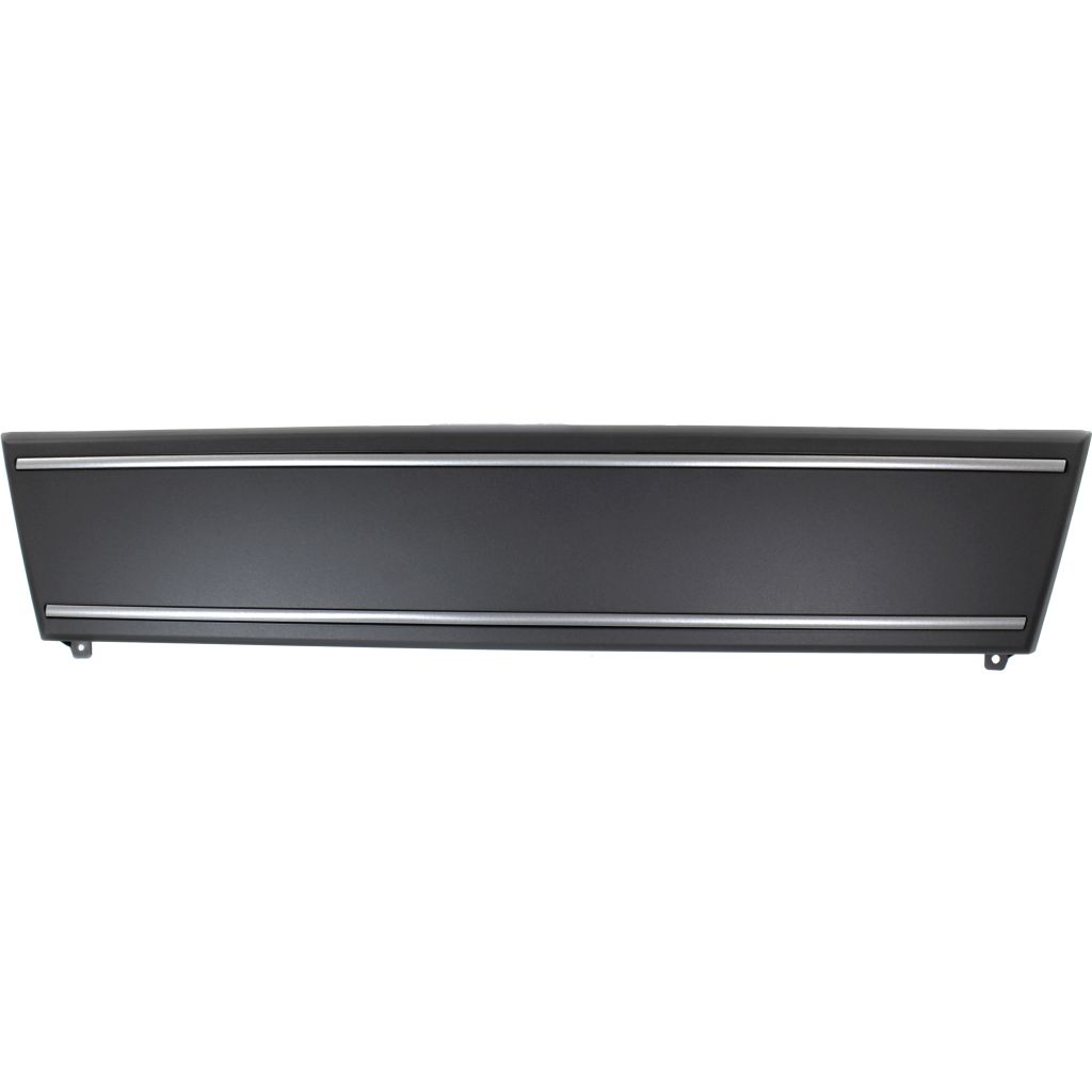AUDI S5 CABRIO FRONT BUMPER LICENSE PLATE BAR PTD-BLACK W/CHROME MLDG WO/LICENSSE PLATE MOUNT OEM#8K0807287A1RR 2010-2012 PL#AU1068104