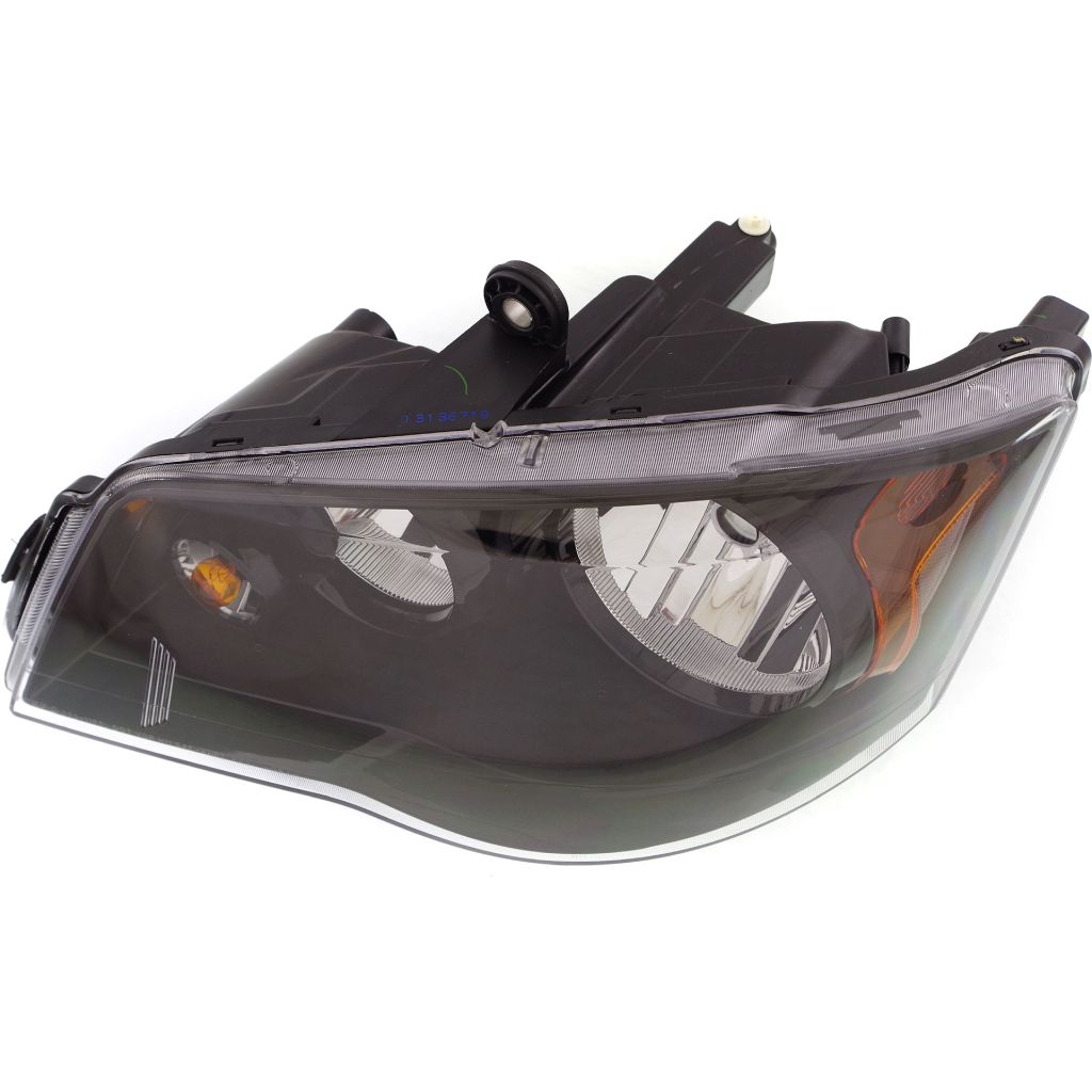 CHRYSLER TOWN & COUNTRY HEAD LAMP ASSEMBLY LEFT (Driver Side) (HALOGEN)(BLK BEZEL) OEM#68206501AC (P) 2014-2016 PL#CH2502266