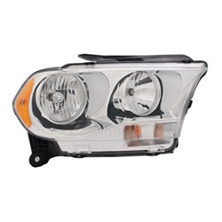 DODGE TRUCKS & VANS DURANGO HEAD LAMP ASSEMBLY RIGHT (Passenger Side) (HALOGEN)(CHR BEZEL) OEM#55079366AC 2011-2013 PL#CH2503228