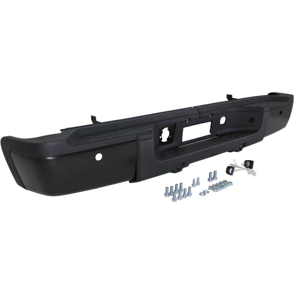 GM TRUCKS & VANS SILVERADO/PU 2500/3500 (CHEVY) STEP BUMPER ASSEMBLY BLACK (SINGLE REAR WHEEL) (W/ SENSOR) OEM#20899965-PFM 2011-2014 PL#GM1103161