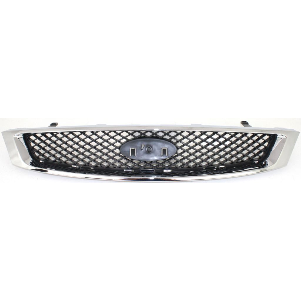 FORD FOCUS GRILLE CHROME/BLACK (EXC 06-07 W/STREET PKG) OEM#5S4Z8200AAA 2005-2007 PL#FO1200430