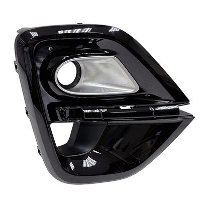 KIA SPORTAGE FOG LAMP COVER RIGHT (Passenger Side) GLOSS-BLACK/SILVER (HALOGEN)(CHROME TRIM)(AWD) OEM#86522D9LC0 2020-2022 PL#KI1039183