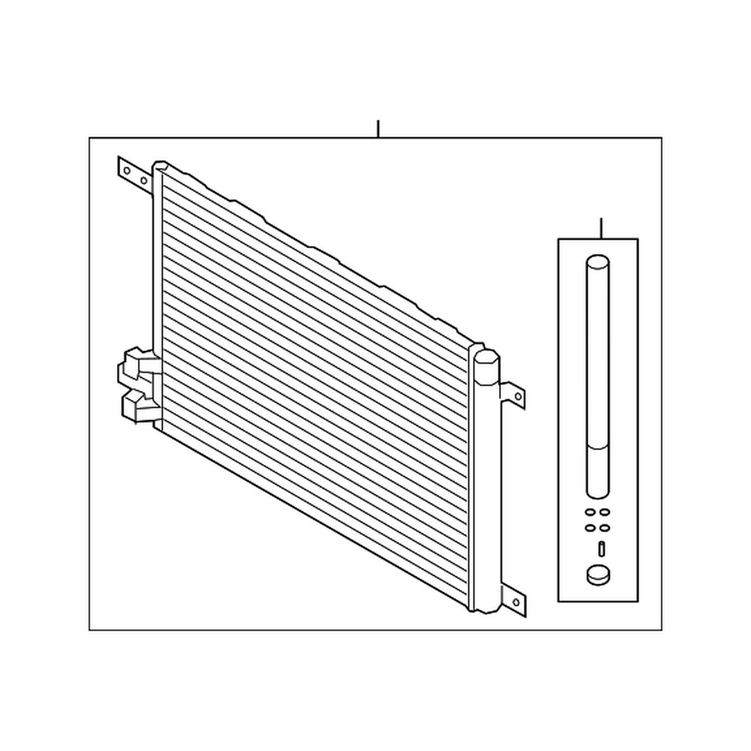 VOLKSWAGEN GOLF ALLTRACK A/C CONDENSER OEM#5QM816411A 2017-2019 PL#VW3030138
