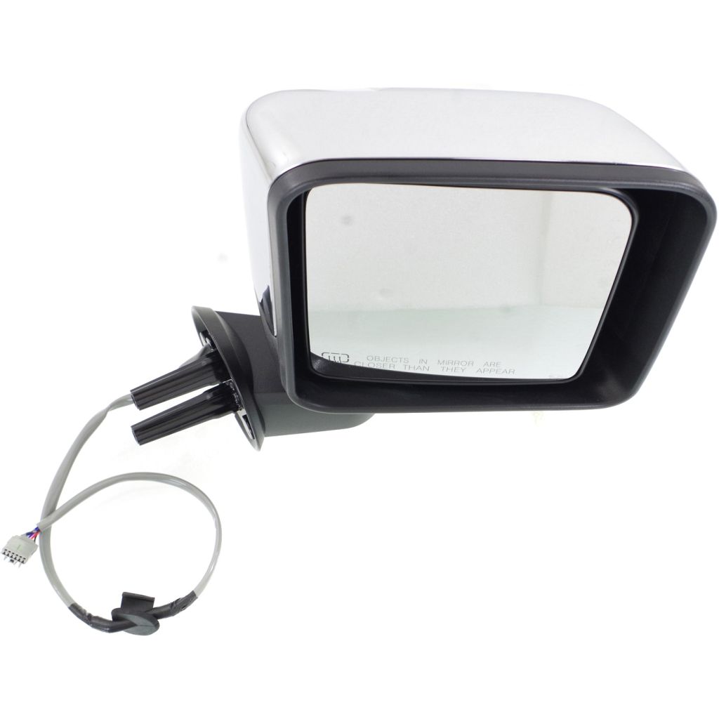 JEEPVEHICLE WRANGLER (JK) DOOR MIRROR RIGHT (Passenger Side) PWR/HTD (CHROME) OEM#68204246AA 2014 PL#CH1321389