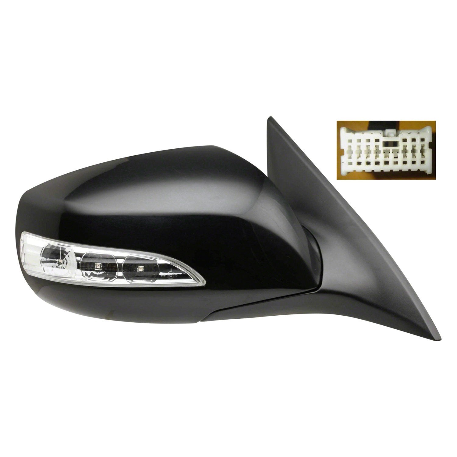 HYUNDAI GENESIS COUPE DOOR MIRROR RIGHT (Passenger Side) PWR/HTD/SIGNAL OEM#876202M130 2010-2016 PL#HY1321193