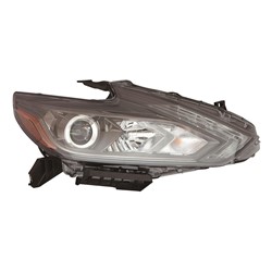 NISSAN(DATSUN) ALTIMA SEDAN HEAD LAMP ASSEMBLY RIGHT (Passenger Side) (LED HEAD/LAMP)(W/LED DRL)(BLK BEZEL)**CAPA** OEM#260109HS3B 2016-2018 PL#NI2503243C
