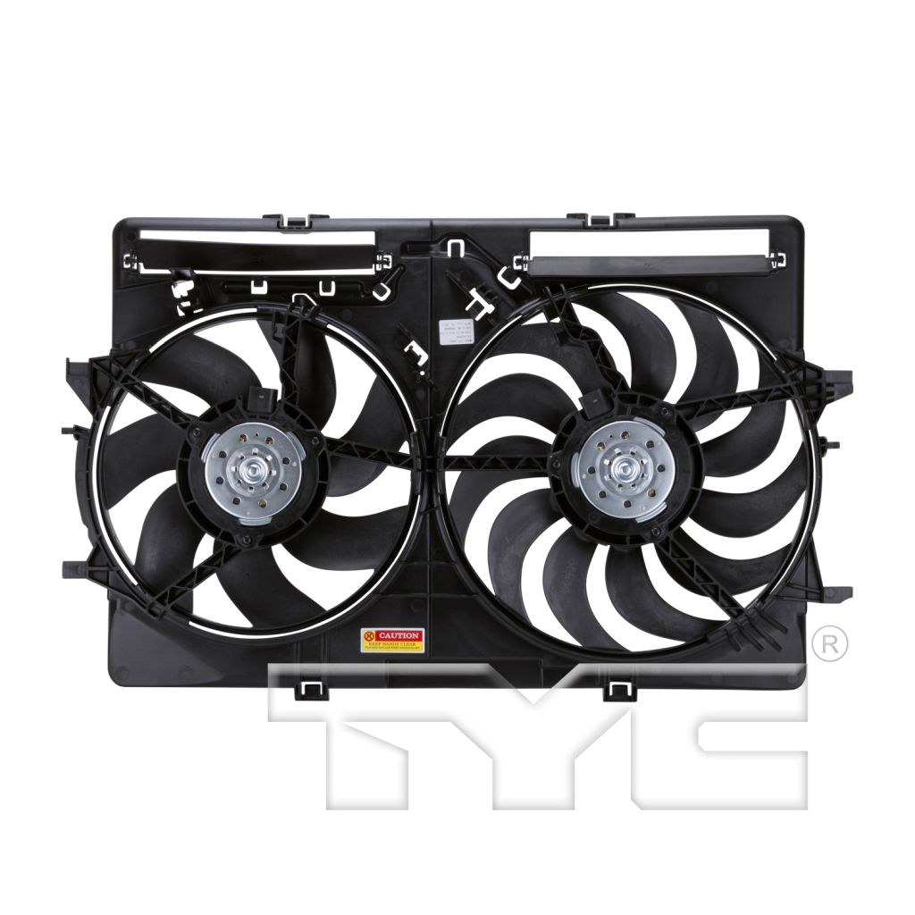 AUDI ALLROAD (A4)(WAGON) RADIATOR & A/C FAN ASSEMBLY (2.0L) OEM#8K0121207A-PFM 2013-2016 PL#AU3115113