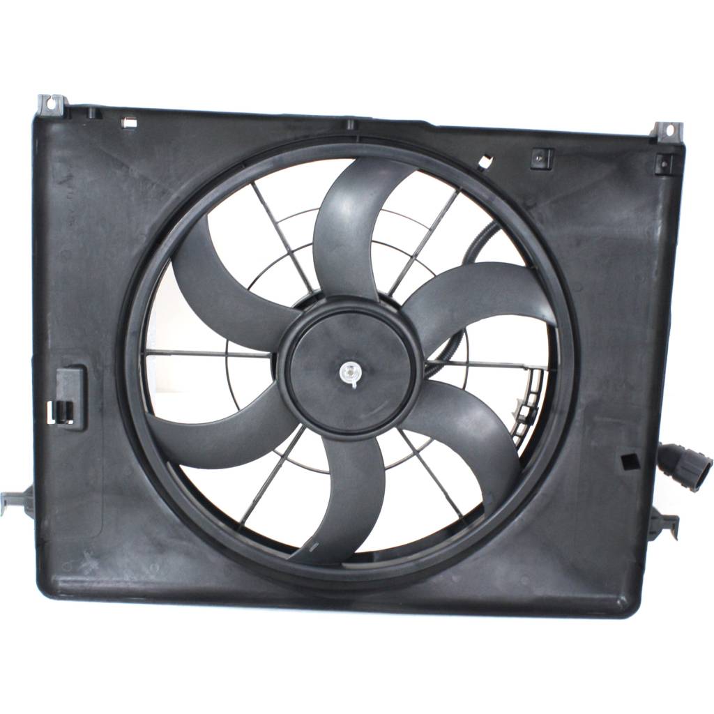 HYUNDAI GENESIS SEDAN RADIATOR & A/C FAN ASSEMBLY (3.8L)(SINGLE FAN) OEM#253803M250 2009-2014 PL#HY3115126