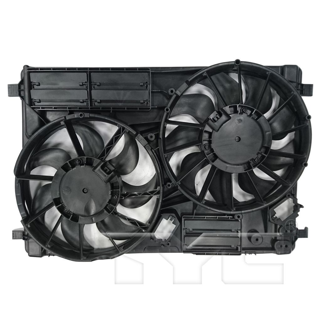 FORD TRUCKS & VANS ESCAPE RADIATOR FAN ASSEMBLY (1.5 TURBO)(2.0 TURBO 17-19) (WO/TOW)(DUAL FAN) OEM#EJ7Z8C607C 2017-2019 PL#FO3115216
