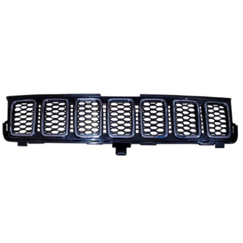 JEEPVEHICLE GRAND CHEROKEE / GRAND CHEROKEE WK GRILLE ASSY W/CHROME RING W/BLACK MESH INSERT(EXC TRACKHAWK/SRT) OEM#68258419AC-PFM 2017-2021 PL#CH1200421