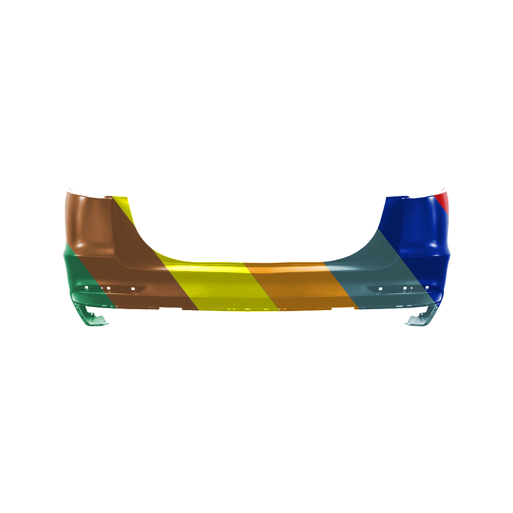 FORD FUSION POLICE RESPONDER HYBRID REAR BUMPER COVER PRIMED (WO/PK SENSOR) OEM#KS7Z17K835ADPTM 2019-2020 PL#FO1100755