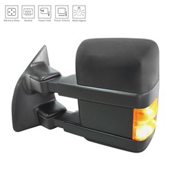 FORD TRUCKS & VANS FORD/PU (F250/350/450/550) Super Duty DOOR MIRROR LEFT (Driver Side) PWR/HTD/SIGNAL/MEMORY/P-FOLD (POWER TELESCOPING)(BLK)(TOW TYPE) OEM#8C3Z17683BB (P) 2008 PL#FO1320426