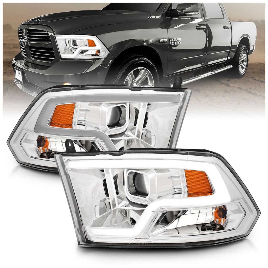 DODGE TRUCKS & VANS DODGE/PU (R2500/3500) HEAD LAMP ASSEMBLY RIGHT (Passenger Side) (HIGH/LOW BEAM 1 BULB) OEM#55277410AF 2010-2012 PL#CH2503217