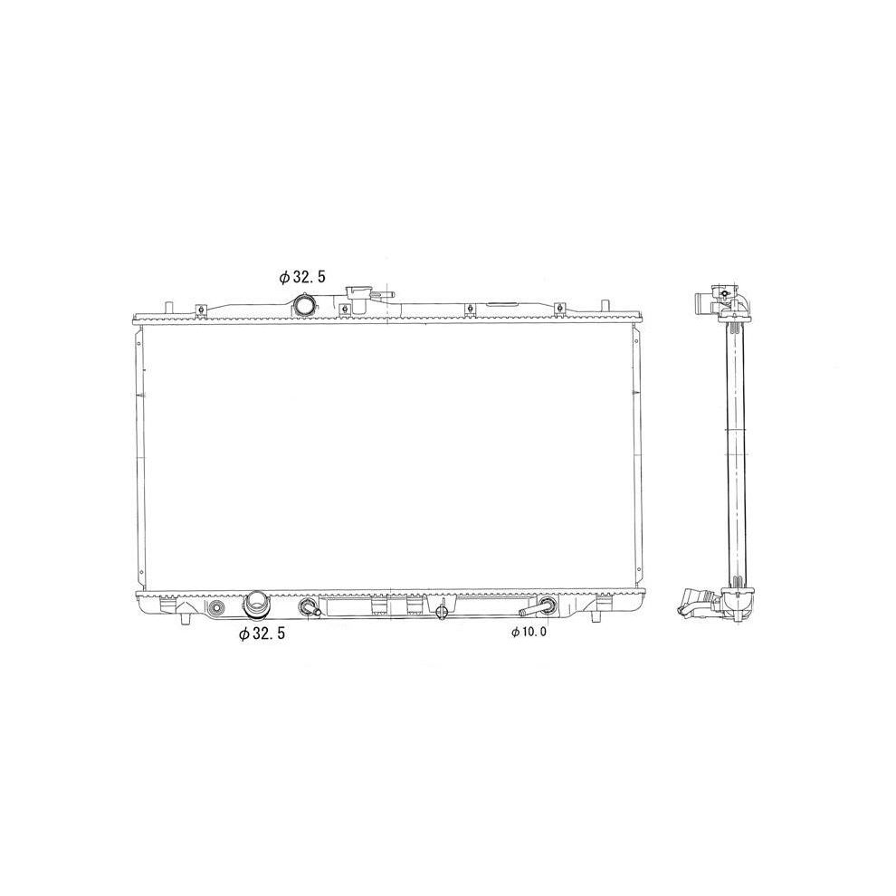 ACURA RDX RADIATOR ASSEMBLY OEM#19010RWCA52 2007-2012 PL#AC3010141