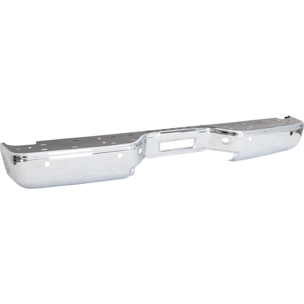 NISSAN(DATSUN) TITAN REAR STEP BUMPER BAR CHROME W/SENSOR (LE/SE/SL/SV)(WO/BIG TOW PKG) OEM#850309FM0D 2007-2015 PL#NI1102150