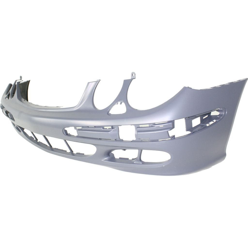 MERCEDES-BENZ E-CLASS (211) (SEDAN /WAGON ) FRONT BUMPER COVER PRIMED (W/ HEAD LAMP Washers)(WO/Sport OR WO/Appearance Pkg)(WO/AMG) OEM#2118800140 2003-2006 PL#MB1000172