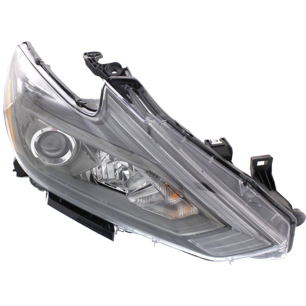 NISSAN ALTIMA SEDAN HEAD LAMP ASSY RIGHT (Passenger Side) (HALOGEN)(WO/LED DRL)(BLACK BEZEL)(SR) OEM#260109HS9B 2016-2018 PL#NI2503249